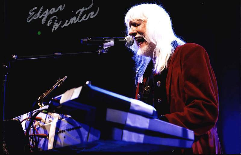 Edgar Winter authentic signed rock 10X15 Photo Poster painting W/Certificate Autographed (A0002)