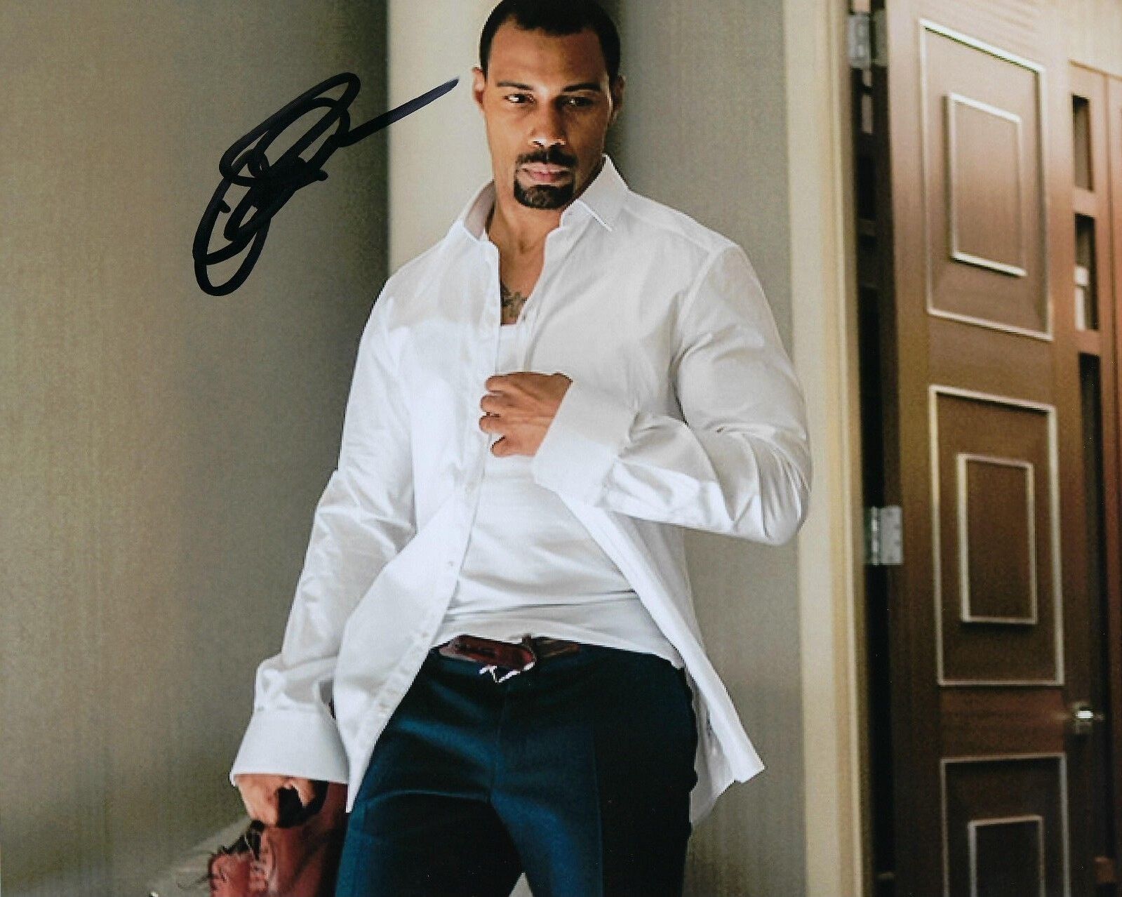 GFA Power Show Ghost * OMARI HARDWICK * Signed Autograph 8x10 Photo Poster painting B COA