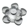 Divided Spinning Snack Serving Tray 5-Compartment Rotating Round Snackle Box Container with Lid for Chips and Dip Nut Candy Fruit Party Picnic