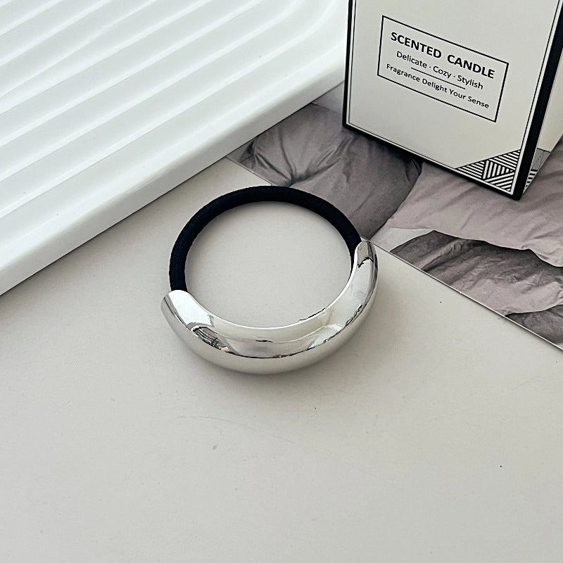 Women’s Minimalist IG Style Solid Color Zinc Alloy Hair Tie