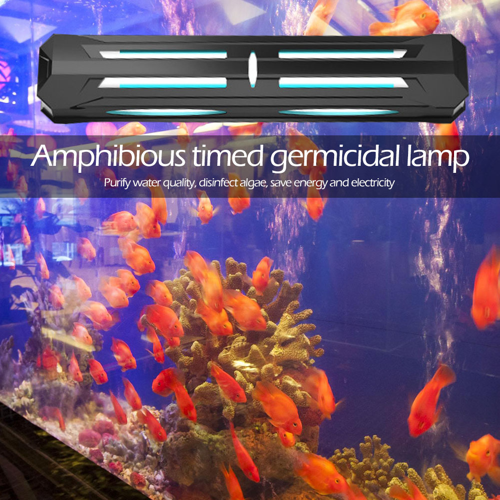 

Waterproof Fish Tank UV Germicidal Lamp Timing Household Bactericidal Light, 11w, 501 Original