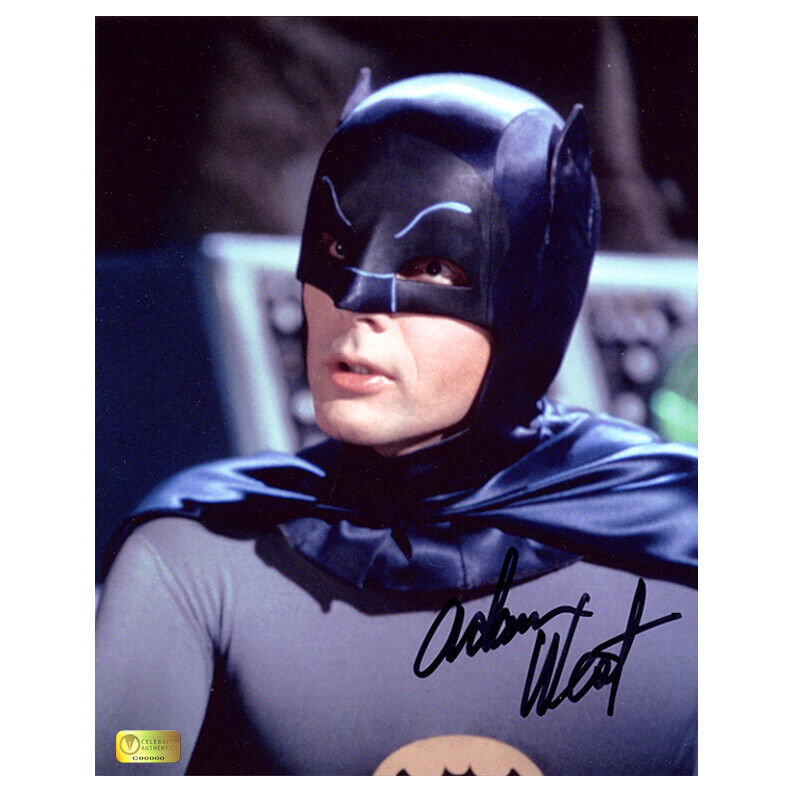 Adam West Autographed Classic Batman 8x10 Portrait Photo Poster painting