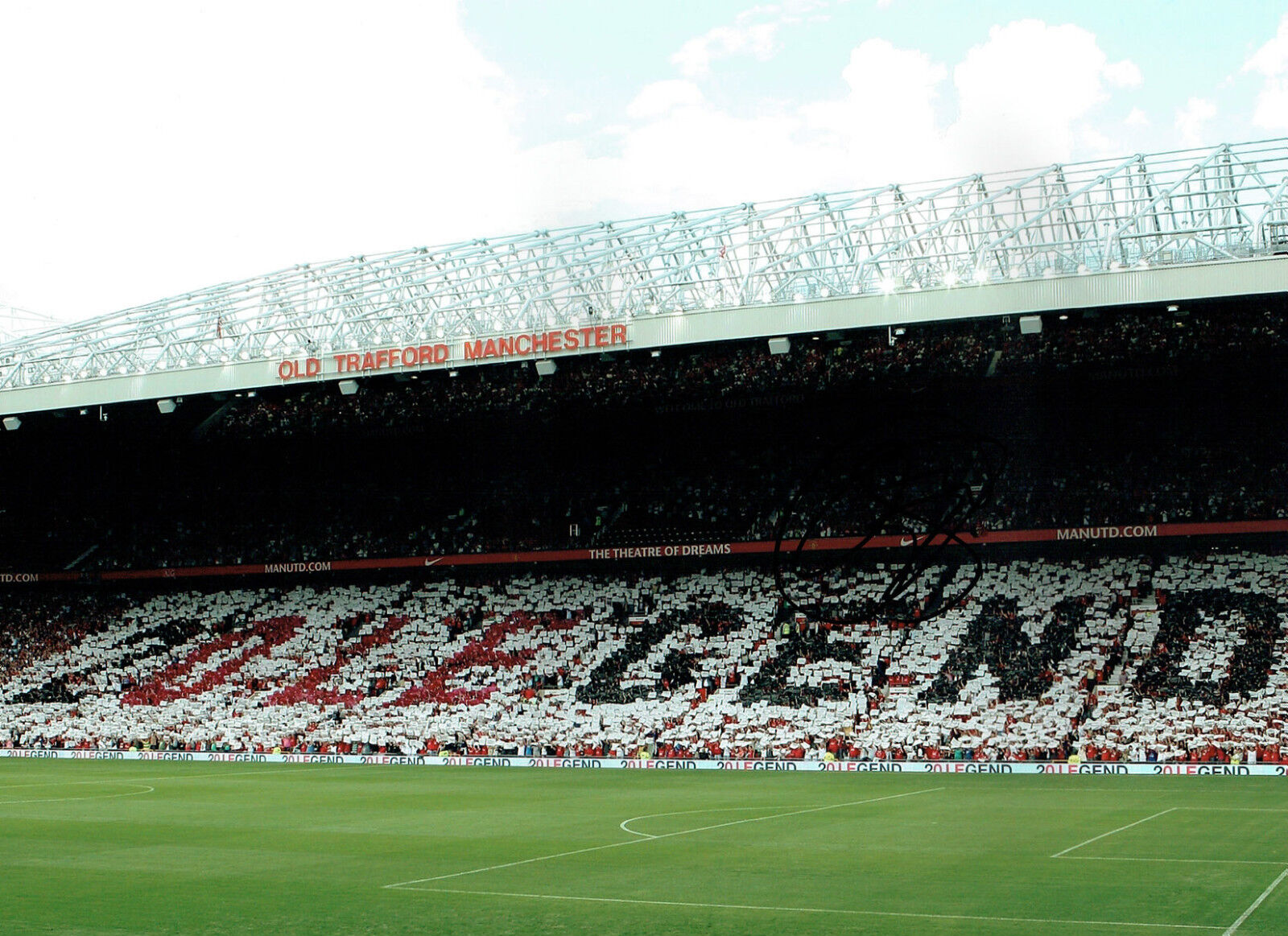 OleGunnar SOLSKJAER Signed Autograph Old Trafford Man Utd 16x12 Photo Poster painting AFTAL COA