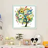 Lucky Tree-Partial 9CT Stamped Cross Stitch Bead Embroidery 55*55cm