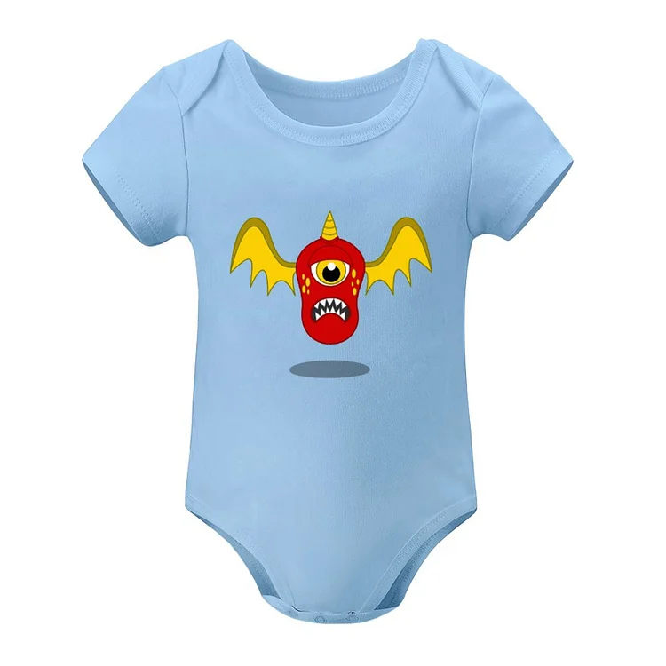 Short Sleeved Baby Jacket Little Monster, Red