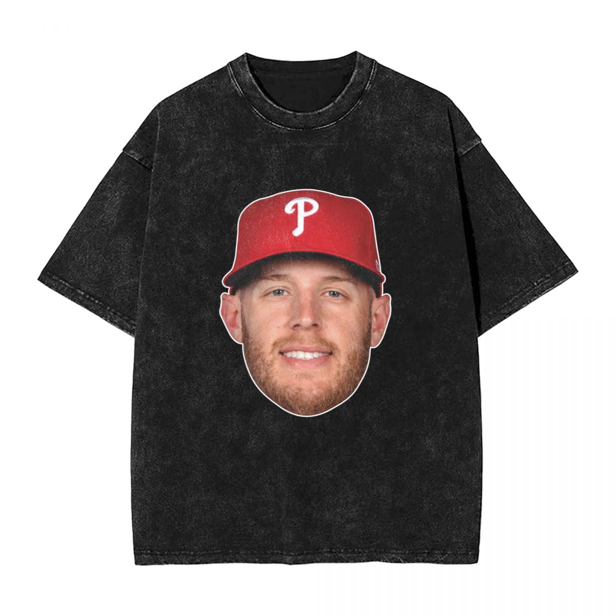 Philadelphia Phillies Zack Wheeler Men's Vintage Oversized T-Shirts