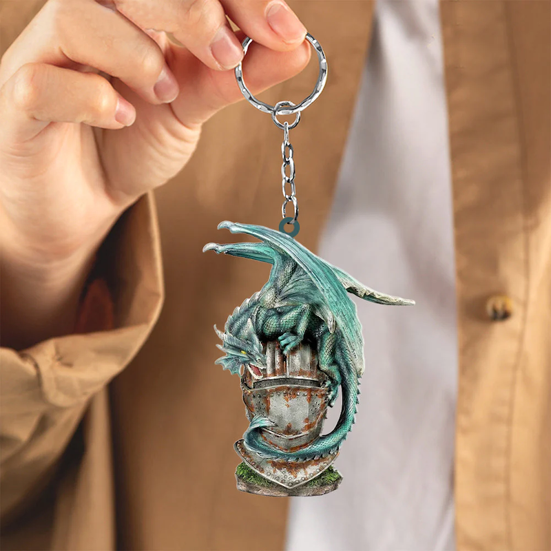 VigorDaily Gift For Dragon Lover Acrylic Keychain DK053
