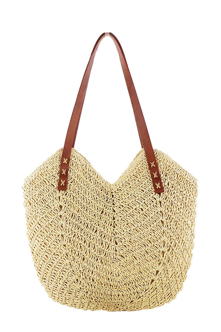 Straw Woven Large Capacity Casual Shoulder Bag
