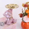 Bear Storage Tray Bear Tray Statue Decorative Jewelry Candy Tray for Home Office