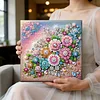 Framed Diamond Painting - Special Shaped - Flowers (25x25cm)