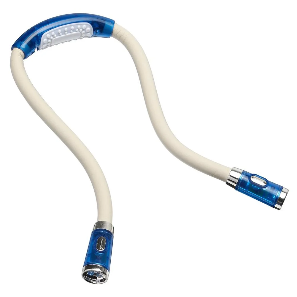 LED Flexible Handsfree Hug Neck Reading Book Light Torch Flashlight (Blue)
