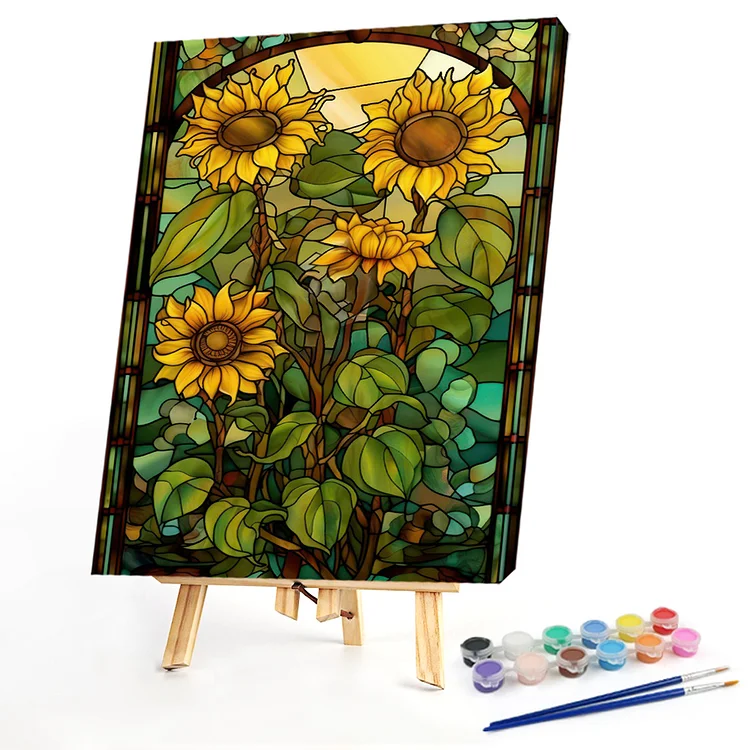 Oil Paint By Numbers -  Sunflower  50*60CM