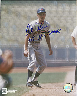 AL WEIS NEW YORK METS 69 W.S. CHAMPS SIGNED 8x10