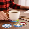 8pcs DIY Swim Rings Diamond Painting Acrylic Coasters