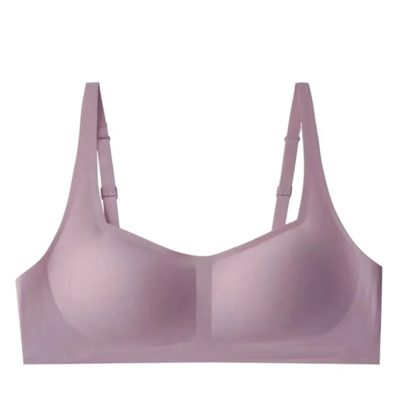 FINETOO Sexy U-neck Bras Women Seamless Underwear Padded Bralette S-XL Wireless Bra Soft Tops Ladies Solid Bra Lingerie 5 Colors