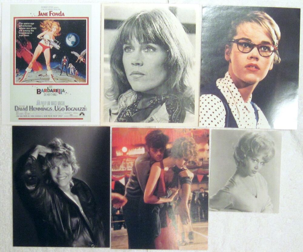 JANE FONDA 8x10 Photo Poster paintingGRAPH LOT nice collection 4 STUDIO ORIGINALS + BARBARELLA