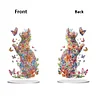 (US Only)Acrylic Special Shape Flower Cat Butterfly Desktop Diamond Painting Art Kits