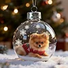 Christmas Day Dog SnowBall Globe Ornaments Decration Family Gift