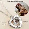 Gioiacombo&trade; Regalo di San Valentino🎁 -Collana "Ti amo" in 100 lingue