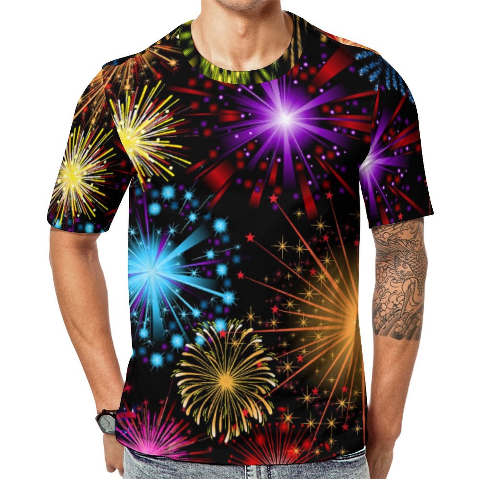 Fun New Years Eve Holiday Party Short Sleeve Print Unisex Tshirt Summer Casual Tees for Men and Women Coolcoshirts