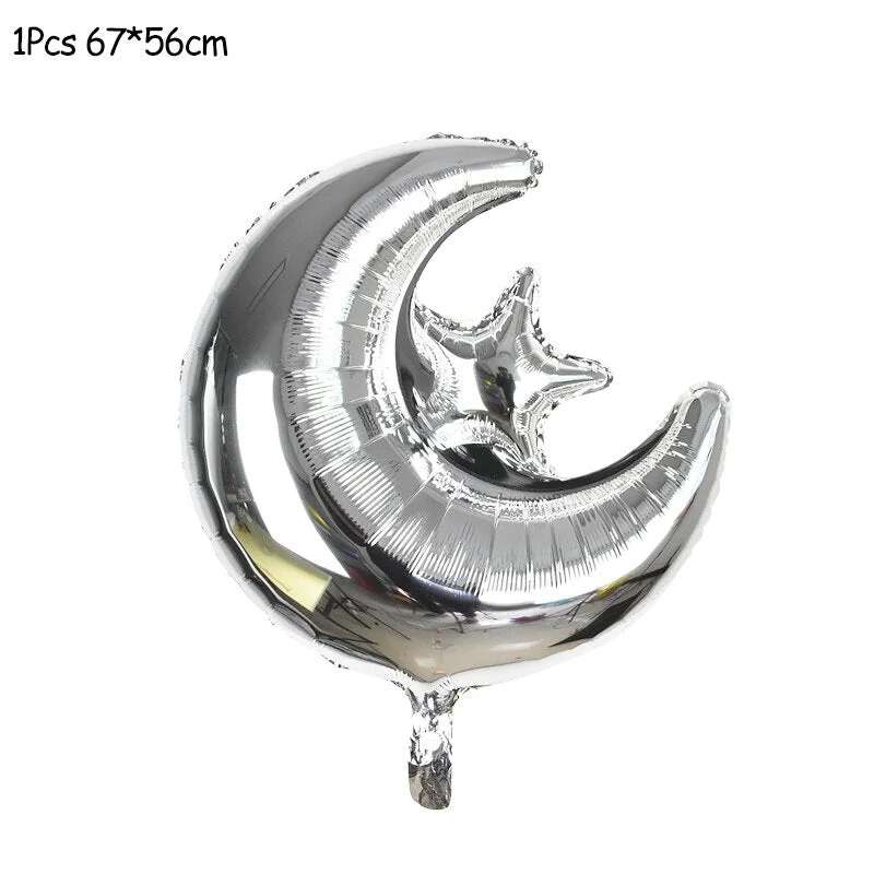 16inch EID Mubarak Balloons for Muslim Islamic Party Decorations Happy Eid Ramadan Decorations Ramadan Mubarak Party Supplies