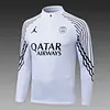 Joyfball 2025/2026 Psg Paris Saint-Germain Half-Pull Training Suit White Jersey