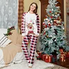 Family Home Spring Autumn Mother-daughter Deer Printed Christmas Pajamas