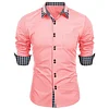 New Fashion Plaid Colorblock Casual Shirt