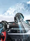 3 Head Electric Car Fan 2 Speeds Auto Air Circulation Fan for Home Desk Office