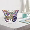 (US Local)2D DIY Butterfly Irregular Shaped Drilling Diamond Painting Clock Art Craft