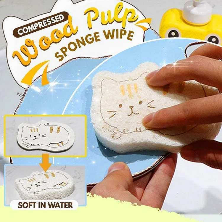 Compressed Wood Pulp Sponge Wipe（50% OFF）