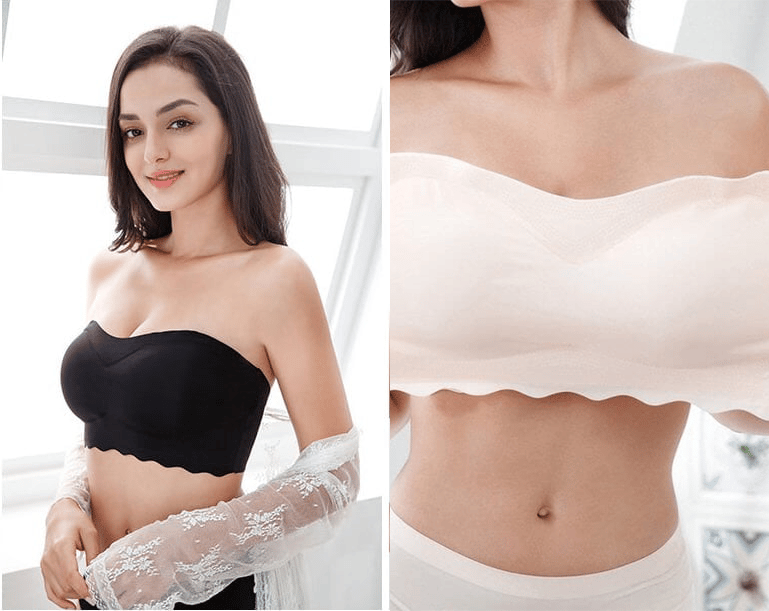  💥$9.99🔥Ice Silk Non-slip Tube Top Strap Bra