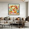 Yellow Duck-14CT Stamped Cross Stitch Egyptian Cotton 60*60cm/23.62*23.62in(Big Size)