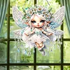 DIY Flower Fairy Diamond Painting Special Shaped Hanging Pendant
