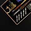 Starry Sky Glass Fountain Dip Pen Stationery English Calligraphy Pen Gift