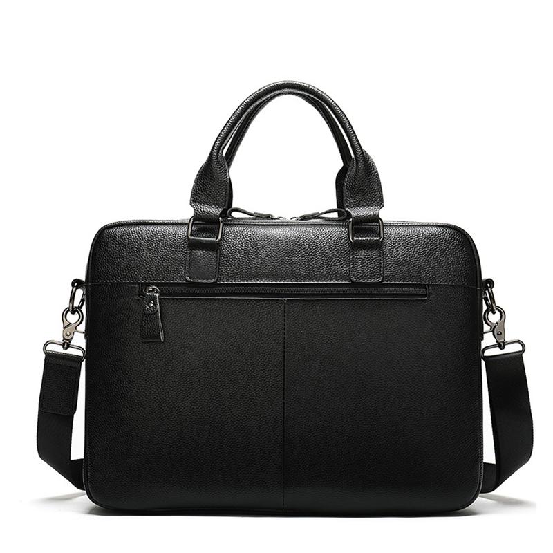 Simple Style Business Leather Vintage Durable Briefcase With Large Capacity