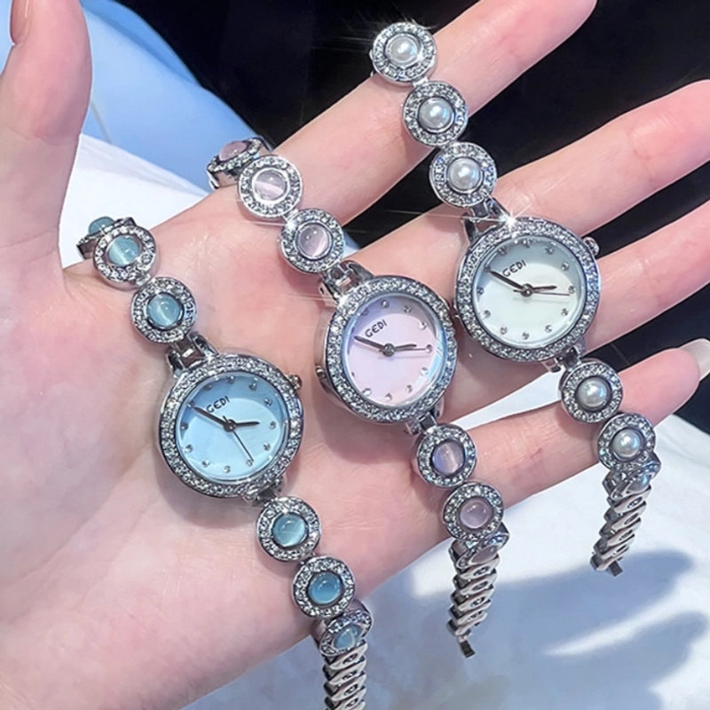 Sweet Solid Color Jewelry Buckle Quartz Watch Women's Watches