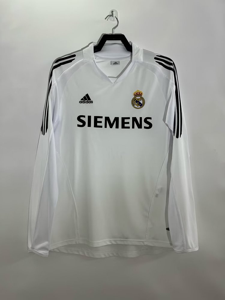2005/06 Real Madrid Home Long Sleeve Shirt - Retro Edition