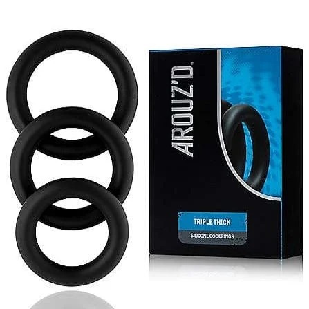 Pornhint Triple Thick 3 Cock Rings Set - Arouz'd