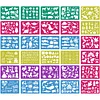 (US Local)30 Pieces Drawing Stencils Tool Set Drawing Templates for Drawing and Painting