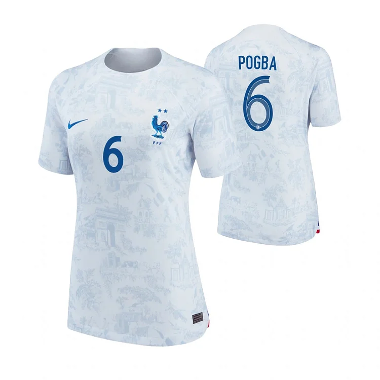 Maillot France Paul Pogba 6 Extérieur 2022/2023 Femme