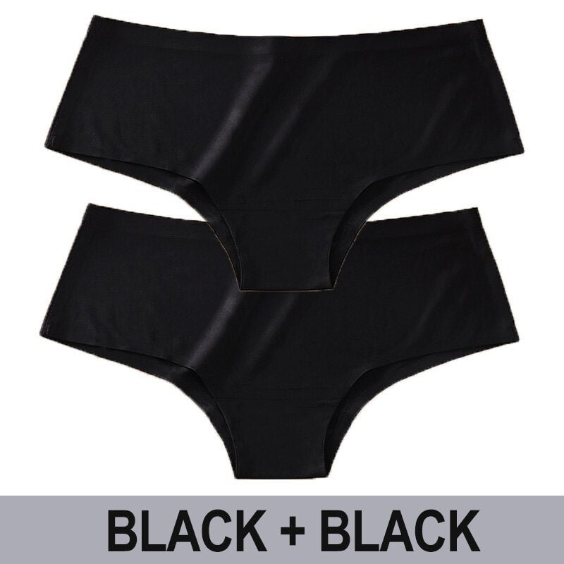Women Seamless Panties Sexy Underwear Solid Color Female Underpants Low Waist Briefs Intimates Lingerie Pantys Set for Girl M-XL