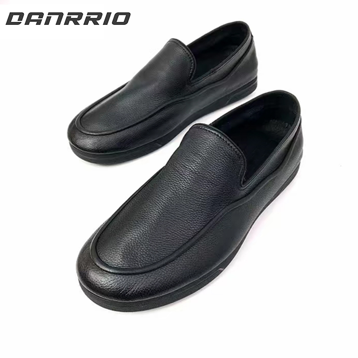 DANRRIO Casual Fashion Soft Sole Flat Heel Leather Shoes|Soft Loafer DANRRIO.COM DANRRIO