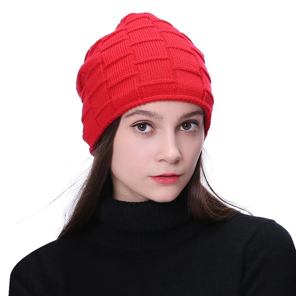 

Wireless Bluetooth 5.0 Headset Knitting Velvet Winter Hat Sports Cap Unisex, Red, 501 Original
