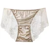 New men's seamless lace hollow silk briefs