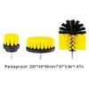 3Pcs Power Scrubber Drill Brush Attachment Set Electric Cleaning Scrub Brush Kit