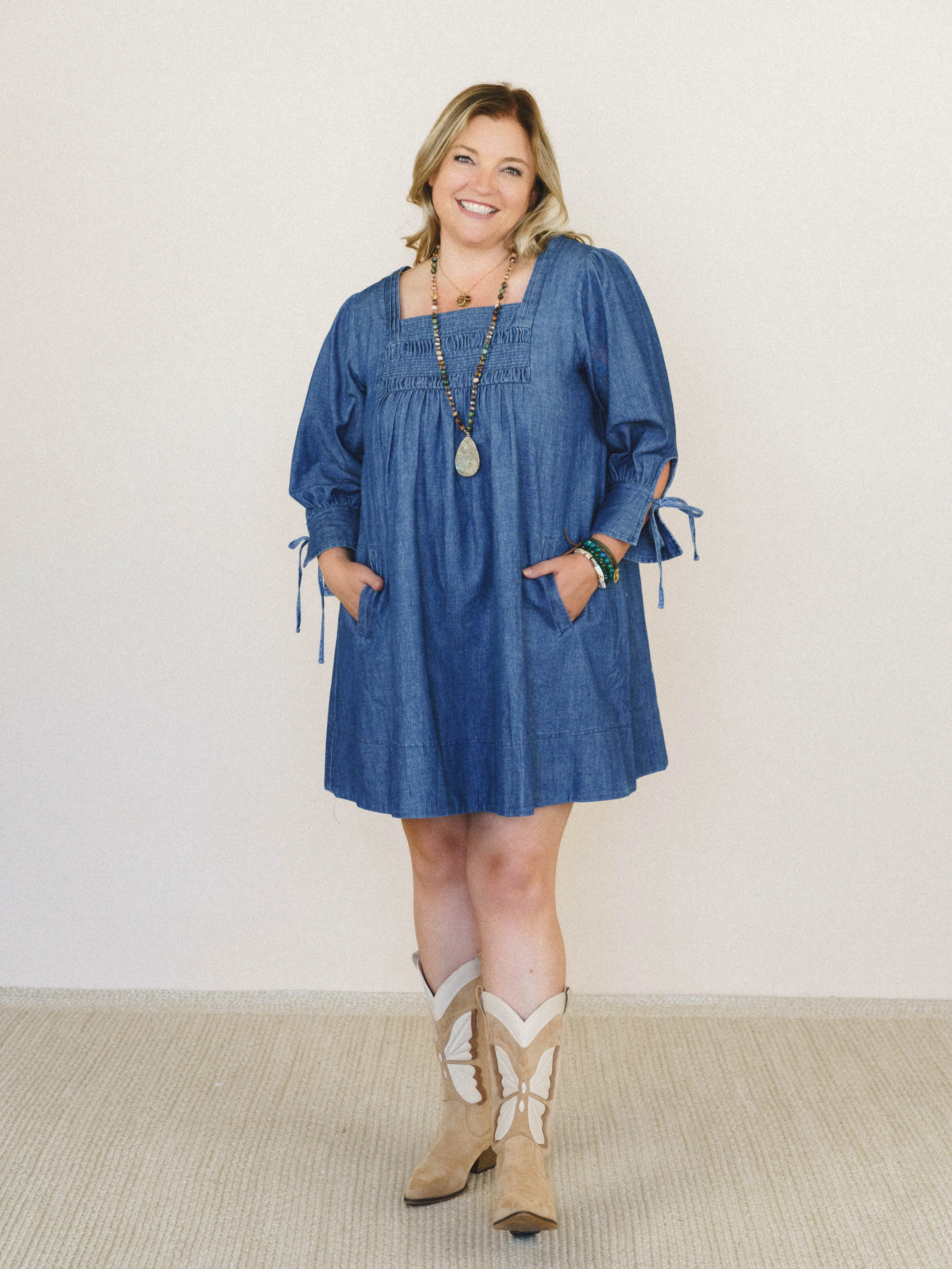 Her Journey Dress - Dark Denim