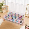 60Round Bottles No Insert Diamond Painting Containers Multi Purpose Portable Plastic Case Box with Stickers & Compartments Arts Crafts Storage Bottle for Hardware Rhinestone (60pcs-no)