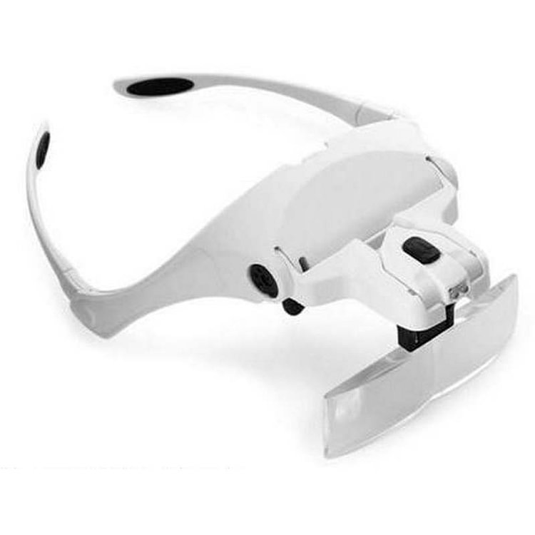 MAGNIFYING GLASSES LED LIGHTED HEADBAND MAGNIFIER LAMP