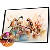 (60*40cm)Branch Birds Flowers - Full Round Drill Diamond Painting